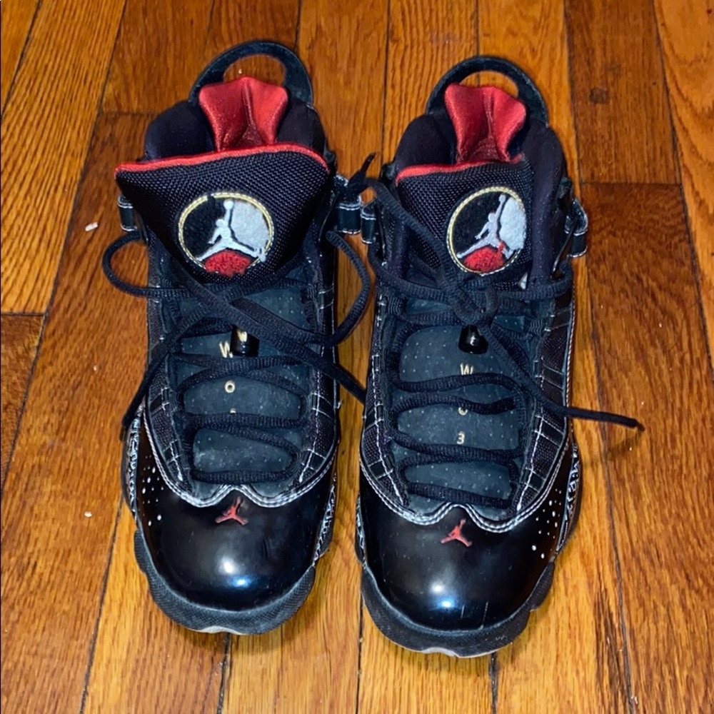 Jordan 6rings black/red